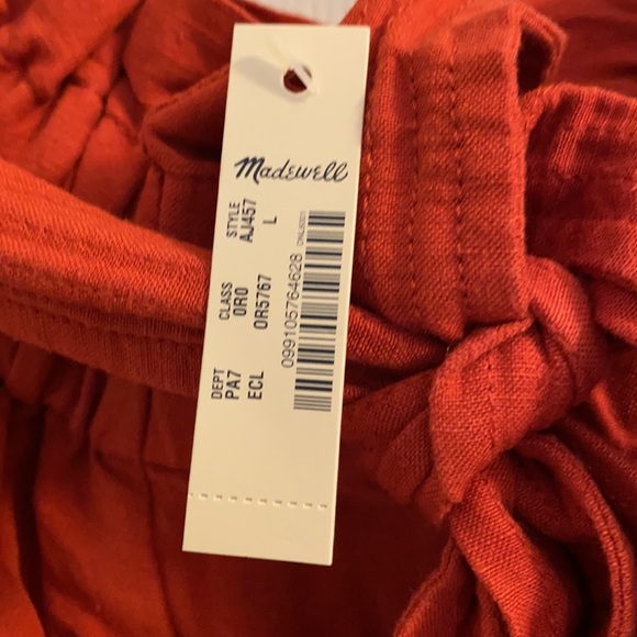 Size Large, Madewell, Rust Colored Culottes. - Picture 7 of 7